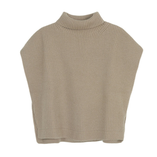 Suéter de Cuello Alto sin Mangas - Tejido Versátil y Elegante - Image 8
