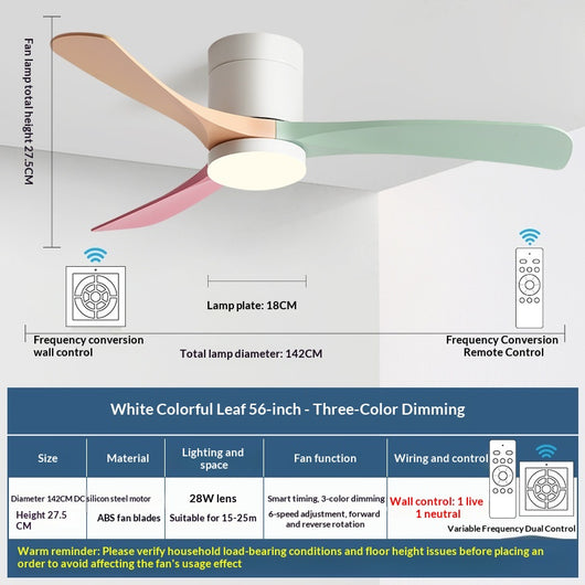 Ventilador de Techo con Luz Integrada Moderno y Minimalista - Image 19