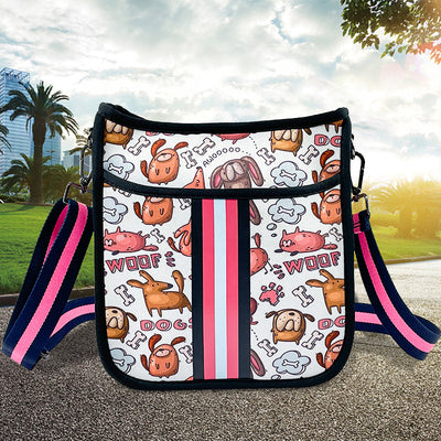 Bolsa Mensajero de Neopreno para Pasear Perros - Diseño Versátil
