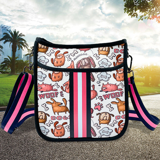 Bolsa Mensajero de Neopreno para Pasear Perros - Diseño Versátil