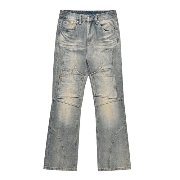 American Street Distressed Relaxed Straight Jeans