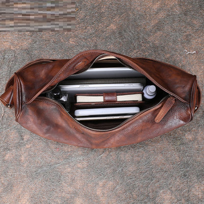 Bolsa Mensajera de Cuero Retro con Solapa - Estilo Casual - Image 13