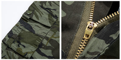 Pantalones Cortos Camuflaje Hombre Talla Grande - Diseño Suelto Europeo Americano - Image 11