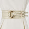 Conjunto Elegante de Suéter con Cinturón Decorativo de Cuero Irregular para Mujer