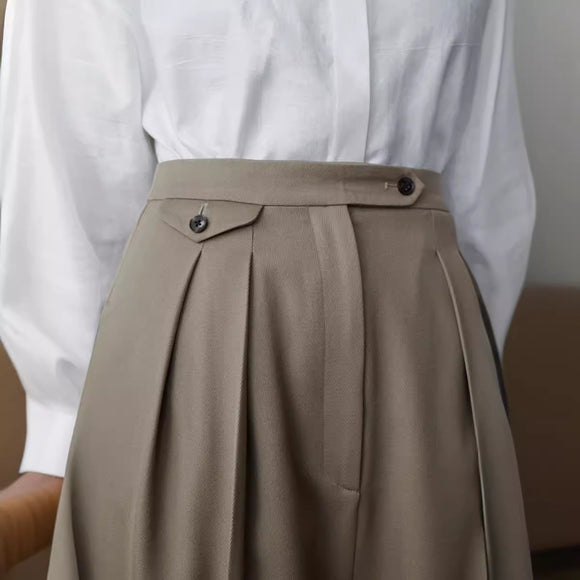 Pantalones Rectos Anchos Casuales para Mujer