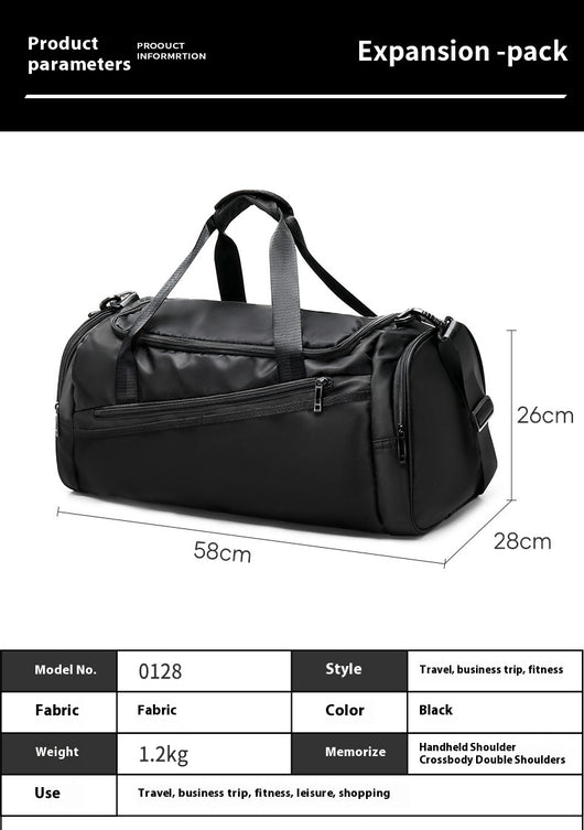 Bolsa Deportiva de Viaje con Compartimento Seco-Húmedo para Hombre - Image 6