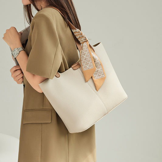 Bolso Bandolera de Cuero Genuino con Gran Capacidad para Viajes Diarios