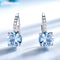 Aretes de Plata Esterlina con Topacio Ahumado y Diamantes