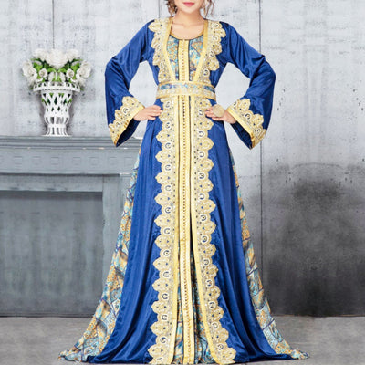 Vestido Estampado Oriente Medio - Túnica Musulmana Elegante - Image 9