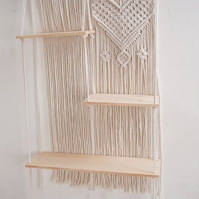 Estante Tapiz de Cuerda de Algodón Tejido Bohemio - Image 10