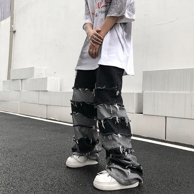 Jeans Hip Hop Estilo Relajado con Flecos Vintage - Image 7