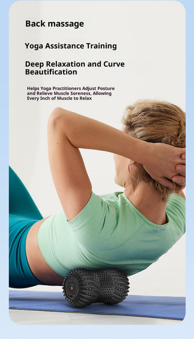 Rodillo Masajeador Eléctrico con Vibración para Yoga y Recuperación Muscular - Image 15