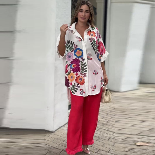 Blusa Larga Slim Irregular para Mujer - Image 8