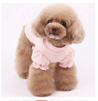 Ropa para Mascotas en Algodón con Mangas Abullonadas y Diseño de Perrito Bordado - Image 9