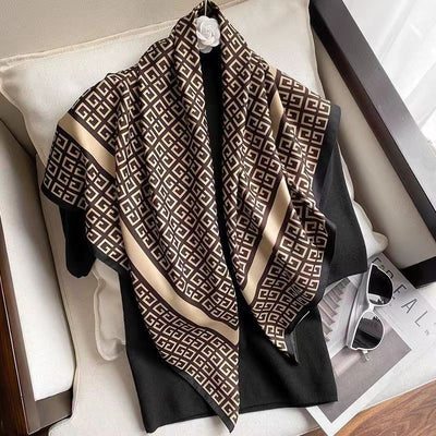 Pañuelo Cuadrado Fino de Lujo para Mujer - Image 59