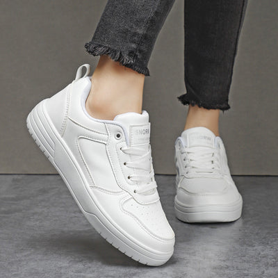 Zapatillas Blancas Para Parejas - Tenis Blancos Puros Para Hombre Primavera y Otoño - Image 15