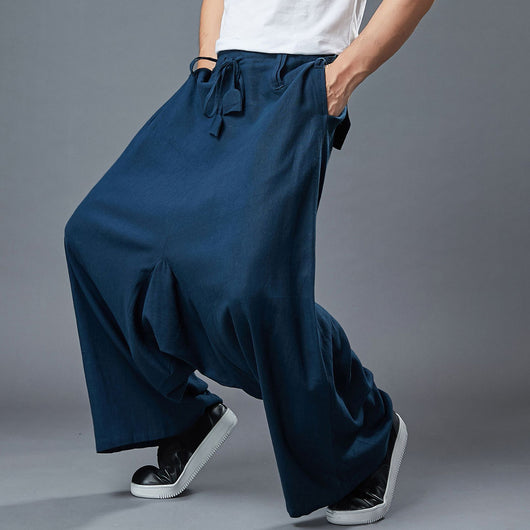 Pantalones de Lino Holgados para Hombre - Corte Amplio y Cómodo - Image 10