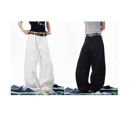 Pantalones Casuales de Verano Blancos Unisex Estilo Americano - Image 11