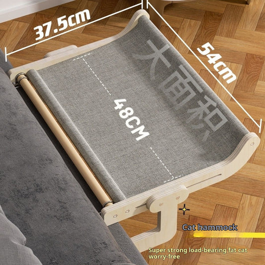 Cama Colgante Extra Grande para Gatos - Nido de Lona para Ventana y Balcón - Image 2