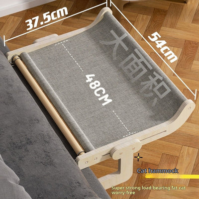 Cama Colgante Extra Grande para Gatos - Nido de Lona para Ventana y Balcón - Image 2