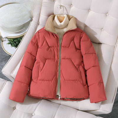 Chaqueta Acolchada Corta de Algodón Versátil para Mujer - Image 12