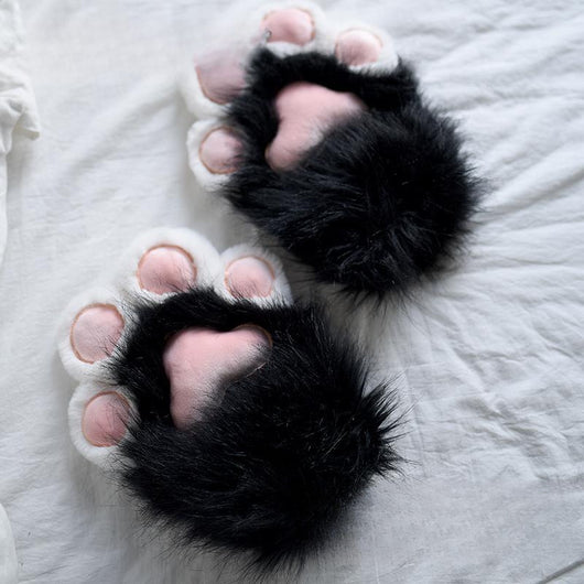 Pantuflas Cálidas con Forro Polar y Diseño de Patita de Gato - Image 6