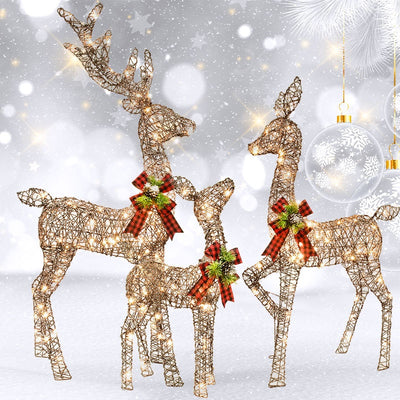 Lámpara Decorativa LED Reno Navideño con Luz Brillante