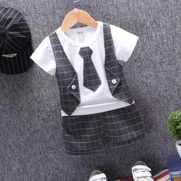 Conjunto Formal para Niño: Camiseta + Chaleco Gentleman de Algodón - Image 5