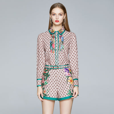 Conjunto Vaquero Elegante: Camisa Entallada y Shorts de Cintura Alta - Image 11