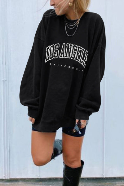 Sudadera Suelta sin Capucha con Estampado de Letras para Mujer - Image 19