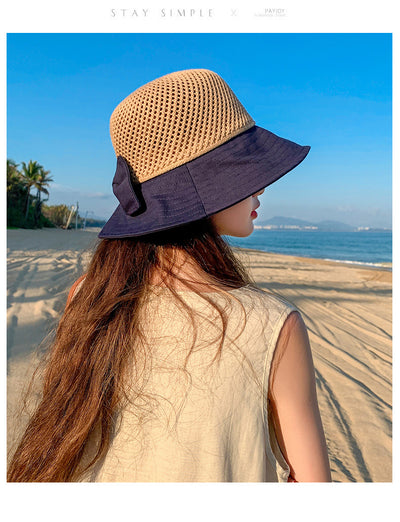 Gorro de Sol para Mujer con Malla Transpirable y Moño - Image 23
