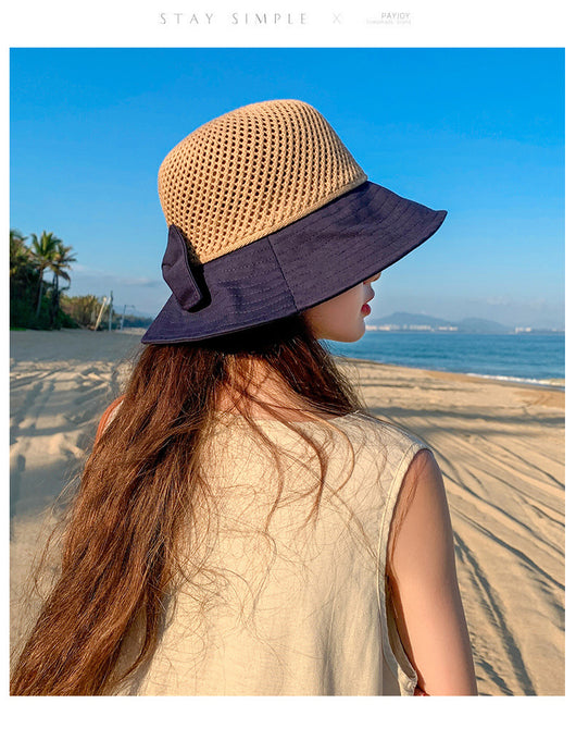Gorro de Sol para Mujer con Malla Transpirable y Moño - Image 23