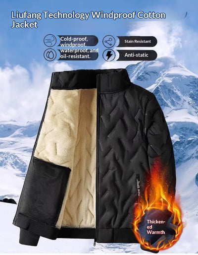 Abrigo de Invierno para Papá con Forro Polar y Relleno de Algodón - Image 22