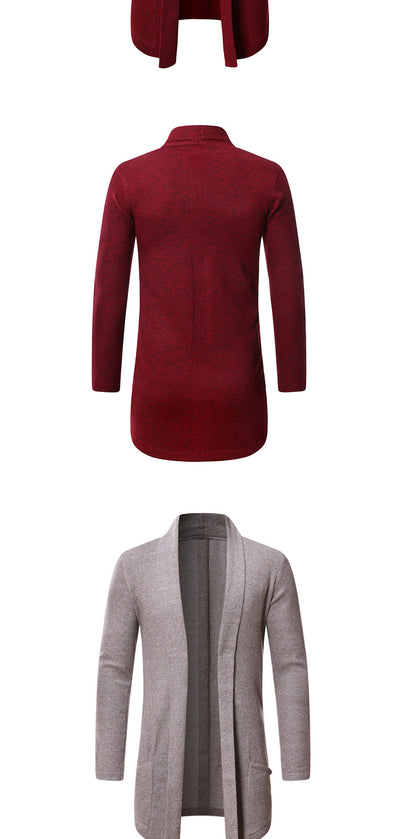 Cardigan Suéter Tejido Tipo Trench Coat para Otoño - Image 13
