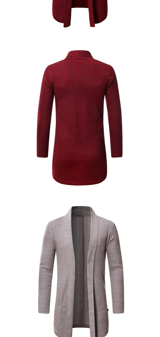 Cardigan Suéter Tejido Tipo Trench Coat para Otoño - Image 13