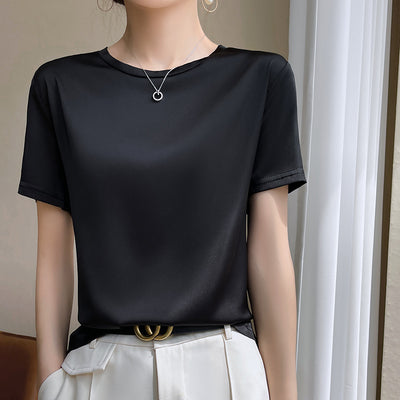 Blusa de Manga Corta Elástica y Fresca - Image 8