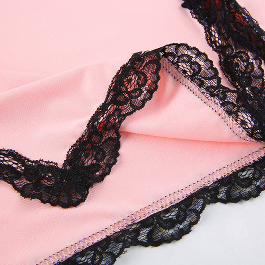 Falda Slip Ajustada con Tirantes de Contraste - Diseño Elegante y Sofisticado - Image 6