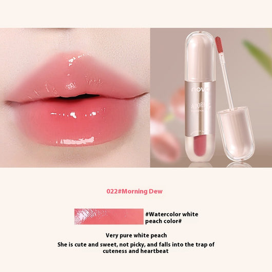 Brillo Labial Transparente Efecto Agua - Acabado Puro y Luminoso - Image 8
