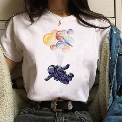 Playera Estampada de Personalidad Creativa para Estudiantes - Image 23