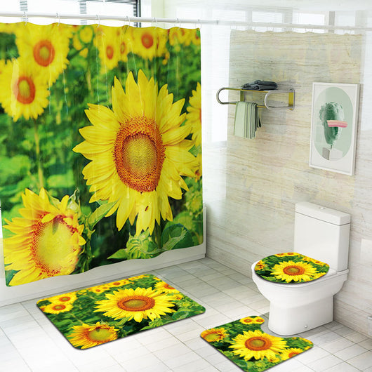 Juego de Baño Estampado Girasoles - 4 Piezas Completas - Image 22