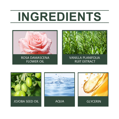 Aceite Corporal Nutritivo de Vainilla y Rosa Hecho a Mano - Image 4