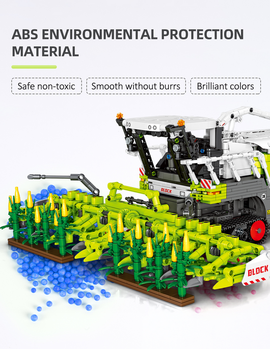 Juego de Bloques Construcción Cosechadora de Maíz para Niños - Image 14