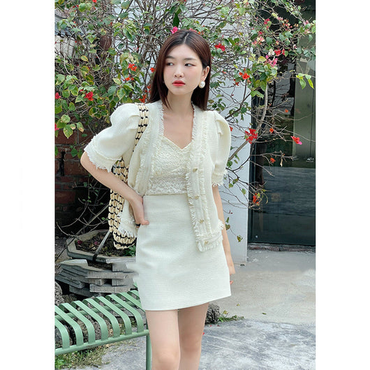 Conjunto de Dos Piezas: Blazer Perfumado y Culottes de Temperamento - Image 11