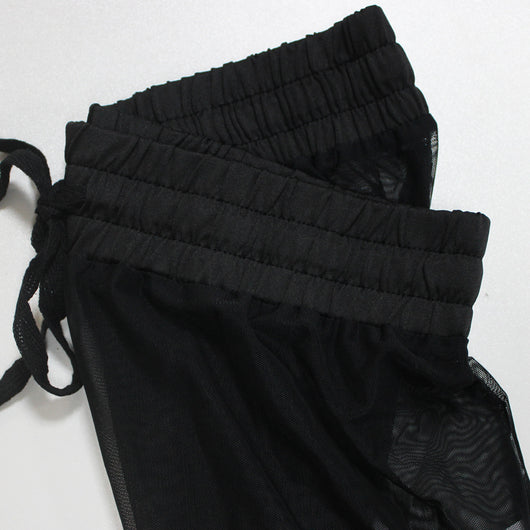 Pantalones Mesh Transparentes con Cordones - Estilo Europeo y Americano - Image 14