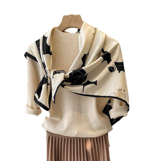 Pañoleta Cuadrada Primavera - Foulard Ligero Versátil - Image 4