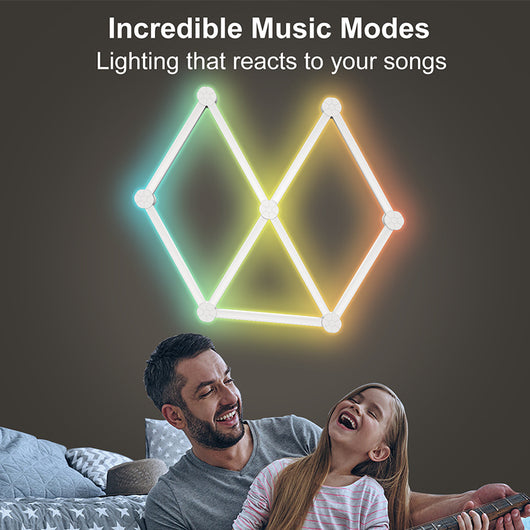 Lámpara LED RGB Inteligente Modular DIY - Iluminación Personalizable para tu Hogar - Image 7
