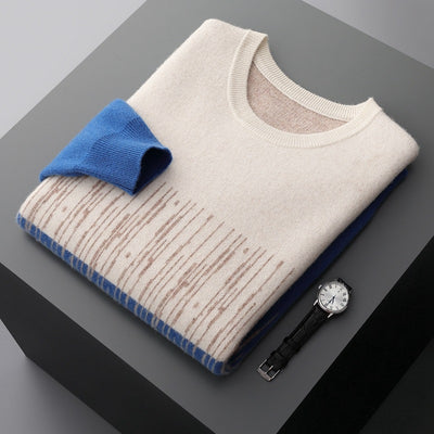 Suéter Casual Hombre Cuello Redondo Degradado Jacquard - Image 14