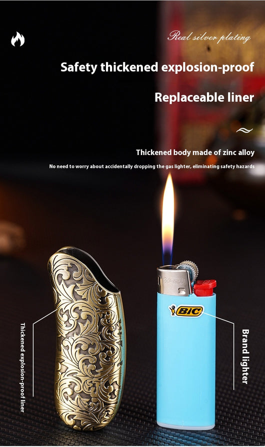 Encendedor Metálico con Protector de Seguridad - Diseño Ergonómico - Image 36