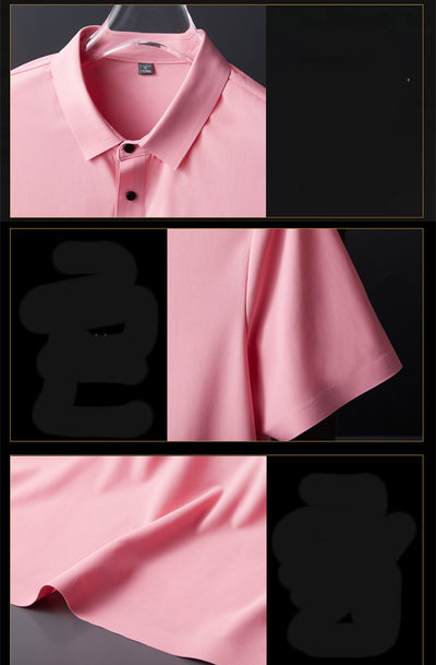 Camiseta Manga Corta Transpirable con Solapa para Hombre - Image 15