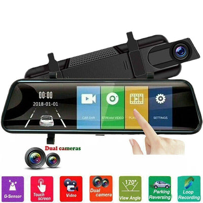 Espejo Retrovisor Grabador Dual 1080p HD con Cámara Frontal y Trasera - Image 3